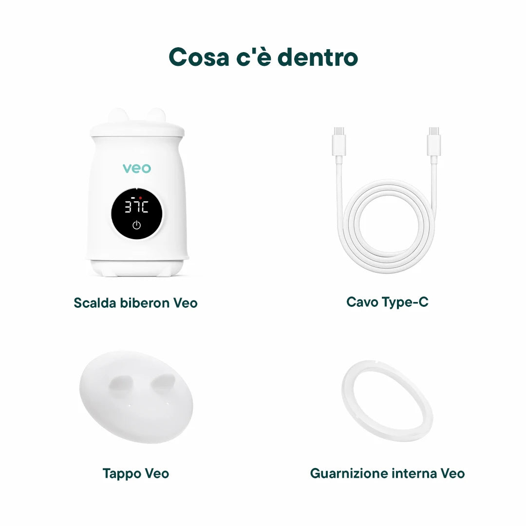 Scaldabiberon Portatile IXTECH - Riscalda Latte E Acqua In Viaggio Fino A 55&deg;C